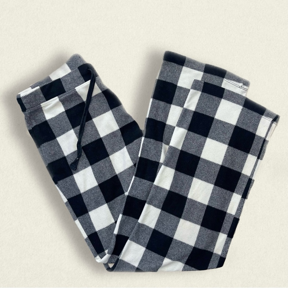 black and white pajama pants